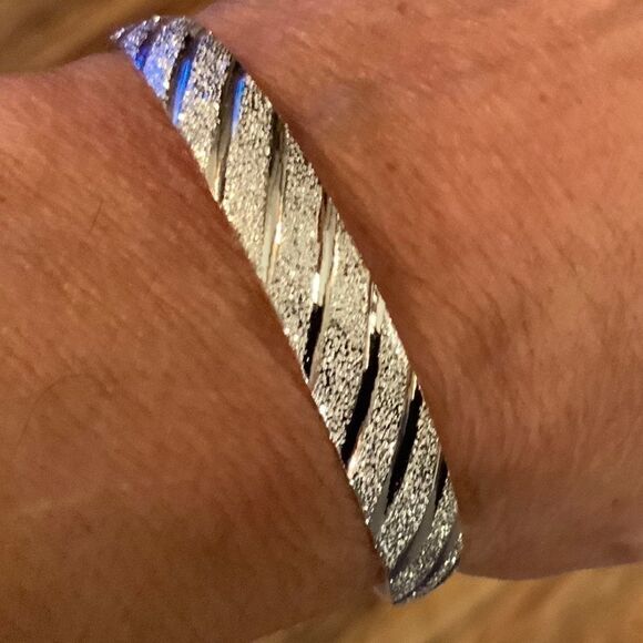 Sterling Silver Bangle Bracelet  - Picture 1 of 4